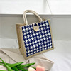 Woven handheld small bag, shoulder bag, autumn, food bag, 2022 collection