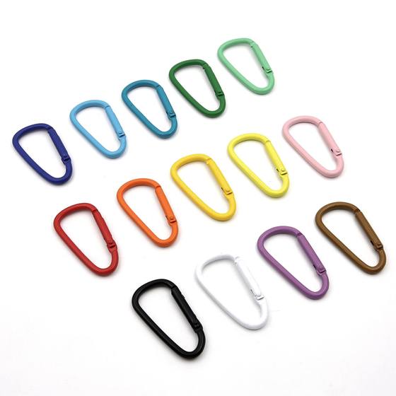 Wholesale Colorful Paint Spray Paint D-Shaped Buckle Carabiner Carabiner Adjustment Buckle Outdoor Climbing Tools