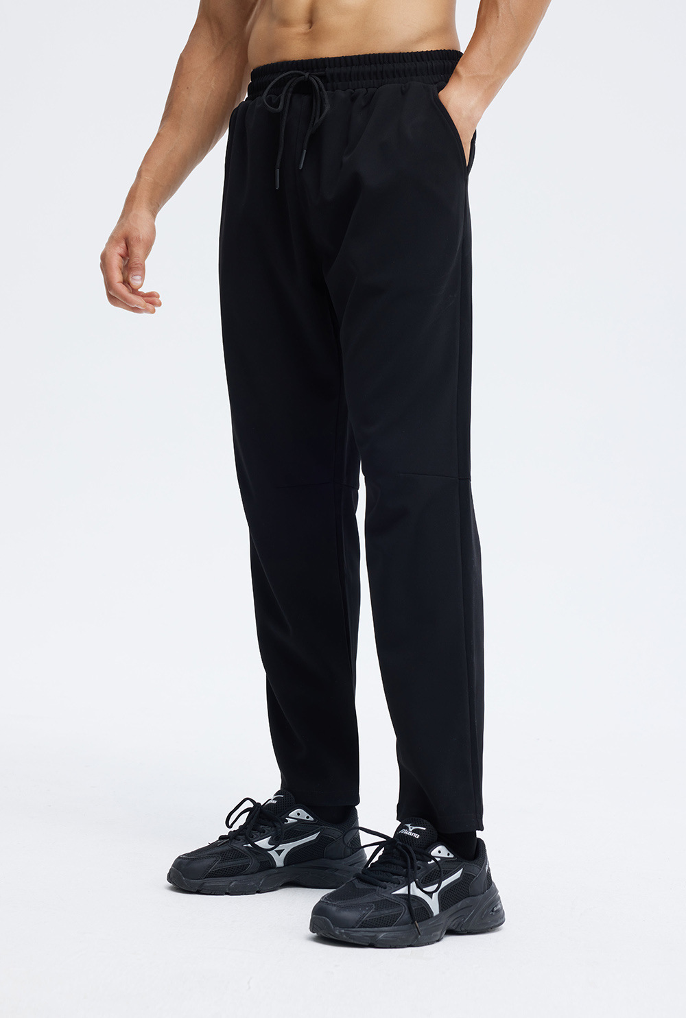 Pantalones deportivos al aire libre de otoño e invierno para hombres más pantalones de fitness casuales de secado rápido pantalones sueltos rectos pantalones de baloncesto para correr