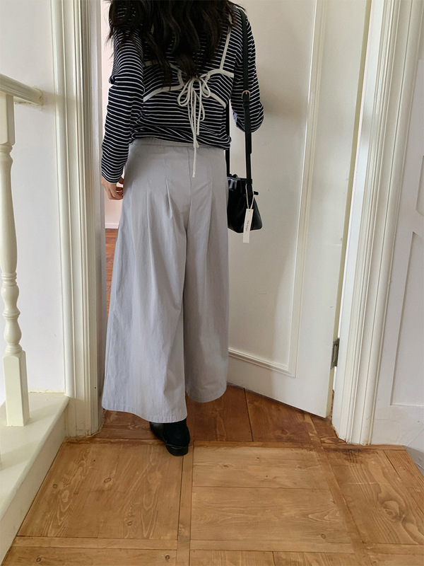 苏奈 韩版压褶遮肉九分裤松弛感阔腿裤25秋款宽松裤子fromanna|undefined
