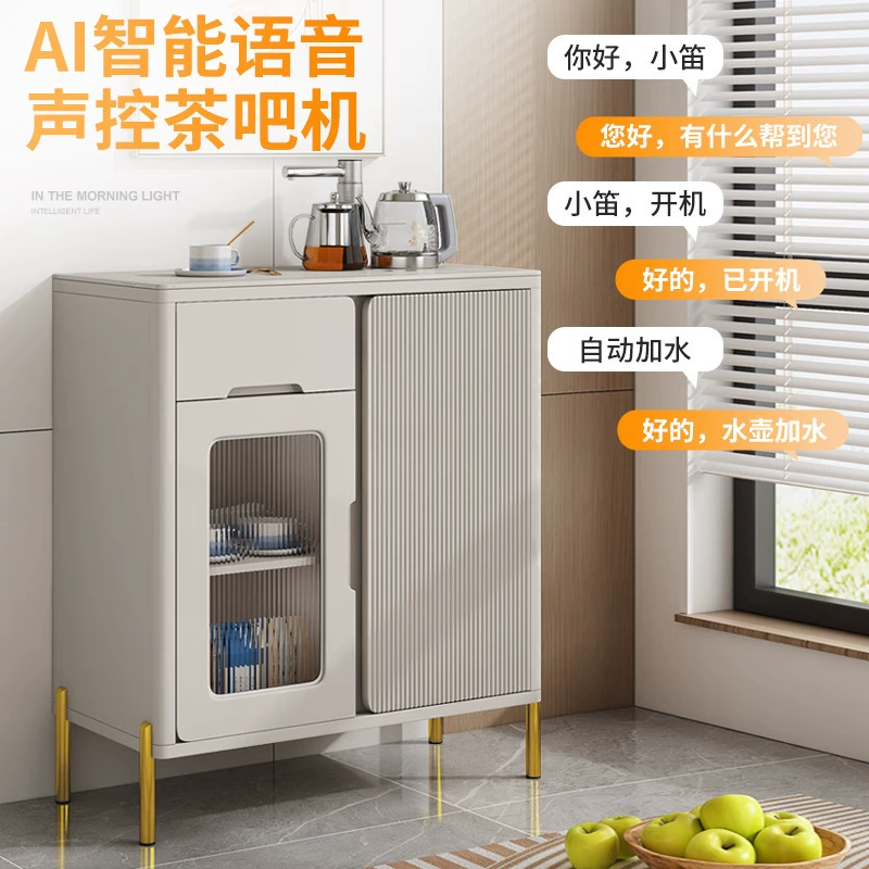 Jinqi чай из массива дерева машина интеллектуальная дезинфекция голоса автоматический дозатор воды шкафа для кипения воды для охлаждения цельного дерева