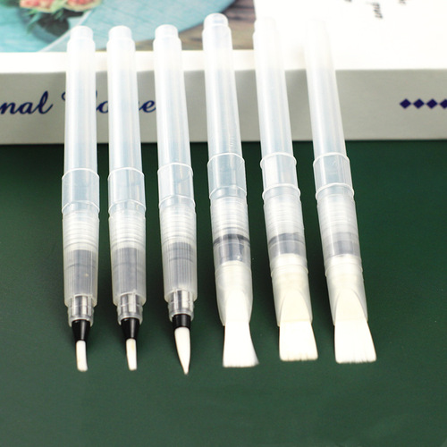 Water storage pen water writing watercolor pen fountain pen filling water painting pen hook line solid watercolor pen water soluble color lead