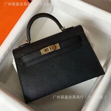 跨境货源H真皮女包牛皮二代凯莉包2025新款mini真皮手提单肩斜挎