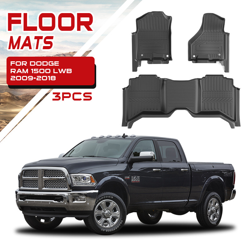 Adecuado para alfombrillas de coche Dodge especial impermeable Dodge RAM 1500 Floor mat todo incluido almohadilla de pie Tpe