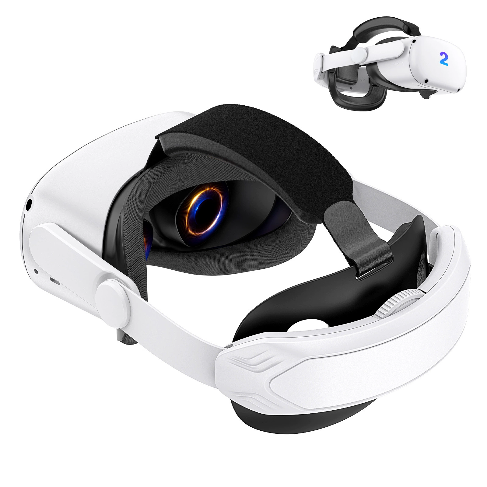 Подходит для Meta/Oculus Quest 2. Удобная, не давит на лицо. Умный VR-аксессуар — эластичная повязка (эксклюзивное исполнение)