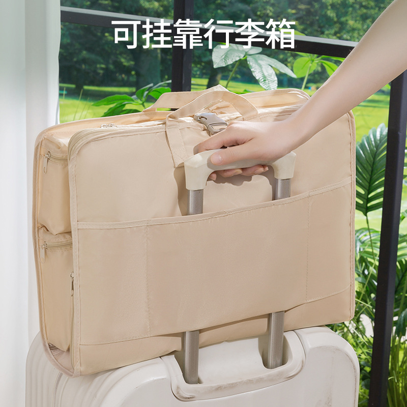 旅行用収納バッグ、6-in-1衣類収納バッグ、スーツケースオーガナイザーバッグ、折りたたみ式下着包装収納バッグ|undefined