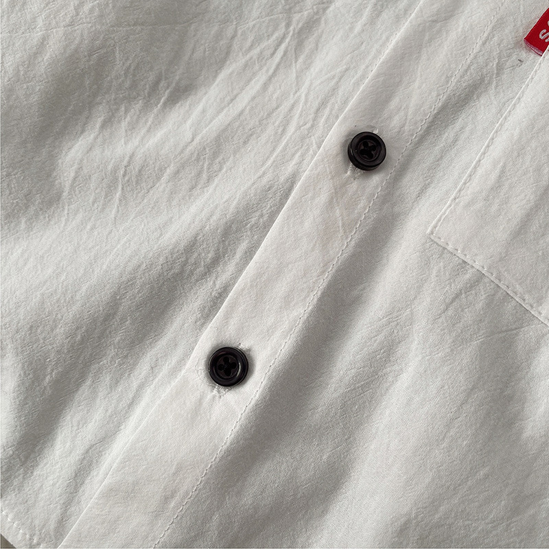 Camisas coreanas para niños 2025, nuevo otoño impresión de letras para niños camisa de manga larga, camisa de primavera, camisa casual, camisa