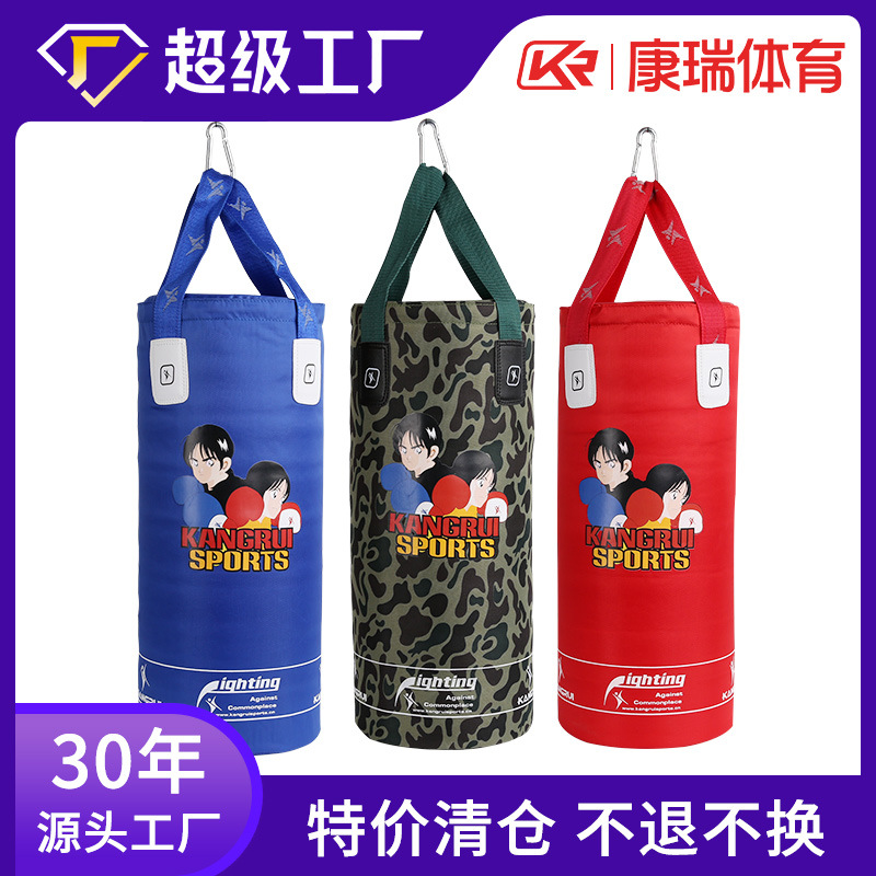 Children's Hanging Punching Bag Home Training Equipment Youth Boxing Punching Bag Solid Suspension Training Sandbag for Martial Arts