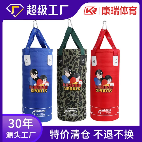 Children's Hanging Punching Bag Home Training Equipment Youth Boxing Punching Bag Solid Suspension Training Sandbag for Martial Arts