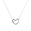 Tide, cute necklace heart-shaped, small design chain for key bag , simple and elegant design, light luxury style, trend of season