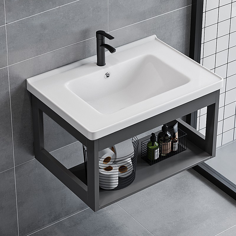 Small Apartment Wall-Mounted Washbasin Cabinet Combination Balcony Mini Washbasin Integrated Washbasin Bathroom Washstand