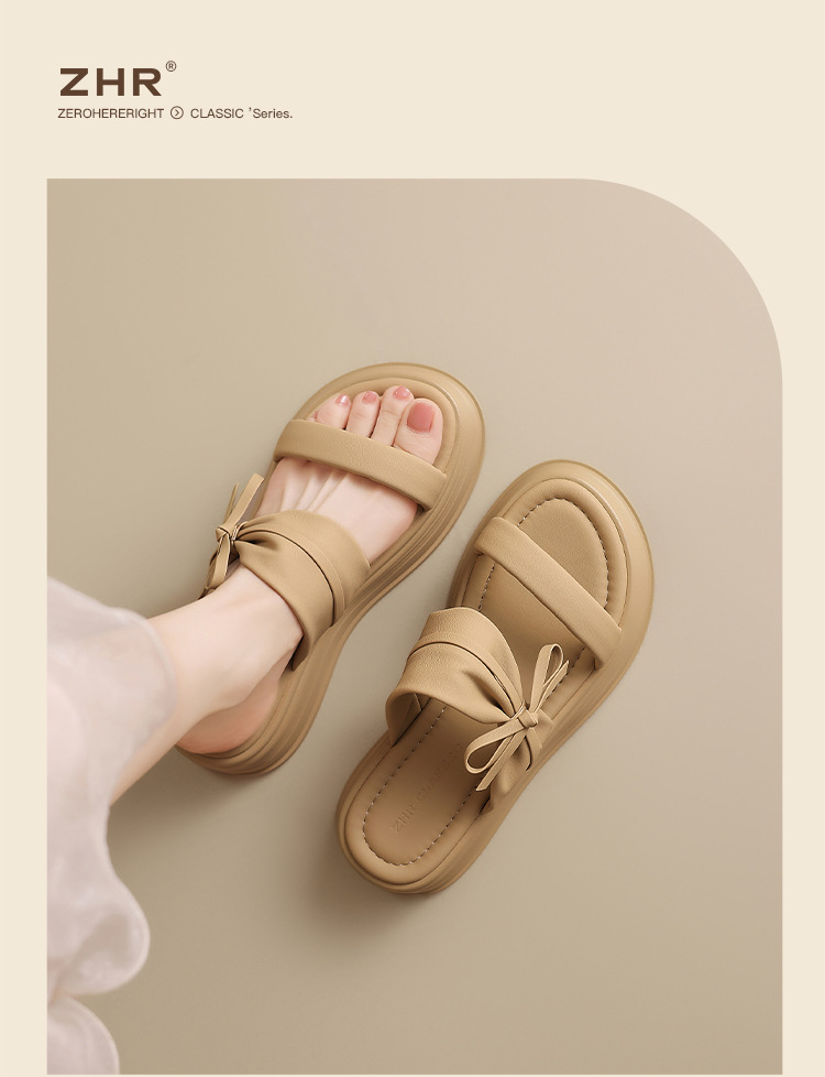 Sandal nữ quai nơ xỏ ngón phong cách tiên nữ — CE19 màu mơ chi tiết 17