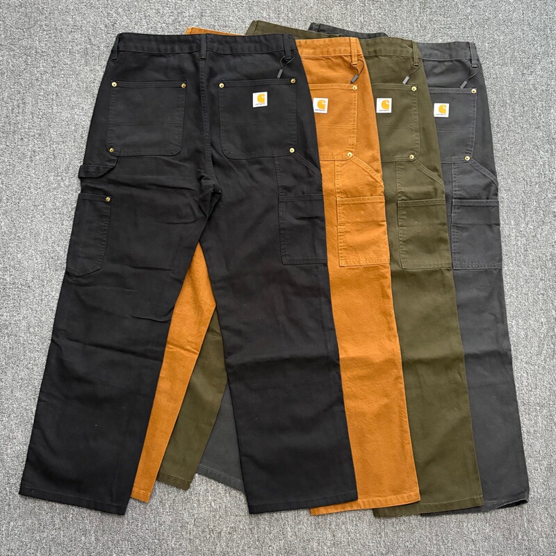 Carhar B01 Kaha Pocket Cargo Pants Double-Knee Lumberjack Pants Canvas Couple Unisex Trendy