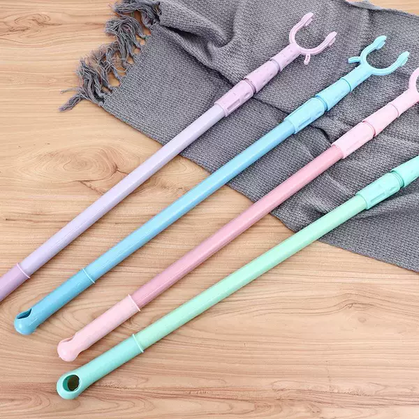 Taobao plastic clothes fork clothes drying Rod plastic stainless steel pipe clothes drying support balcony clothes pole 2 yuan store clothes drying