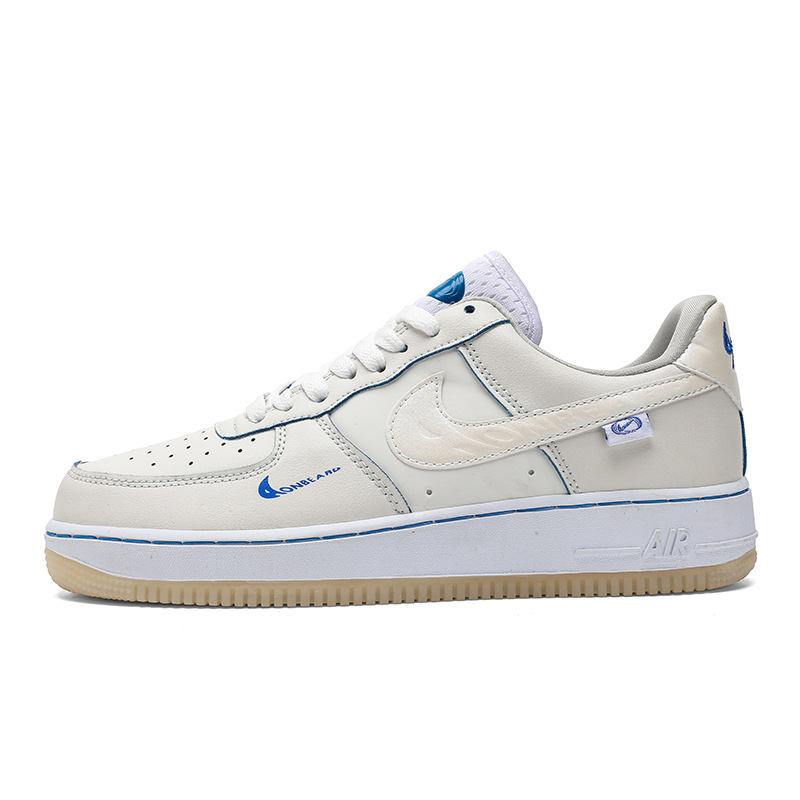 Nova coleção outono-inverno 2023: tênis Air Force 1, modelo leve e moderno, cano baixo, branco, unissex, tênis brancos, AF1, tênis de Putian