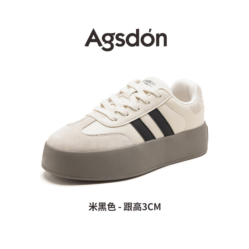 Zapatillas de entrenamiento para mujer Augusden 2026, nuevas zapatillas deportivas casuales retro de suela gruesa para primavera, modelo Melard A-Gan.