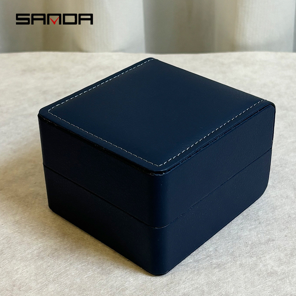 개별 가죽 상자 내부 트레이 - 사파이어 블루