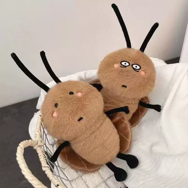 Cross-Border Internet-Famous Cockroach Plush Toy, Cockroach Doll, Ugly-Cute Figurine, Creative and Quirky Guangdong Specialty Hanging Ornament