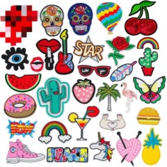 Embroidered cloth stickers for children, cartoon cloth stickers, DIY clothes, bags, pants decorative patches, factory direct sales