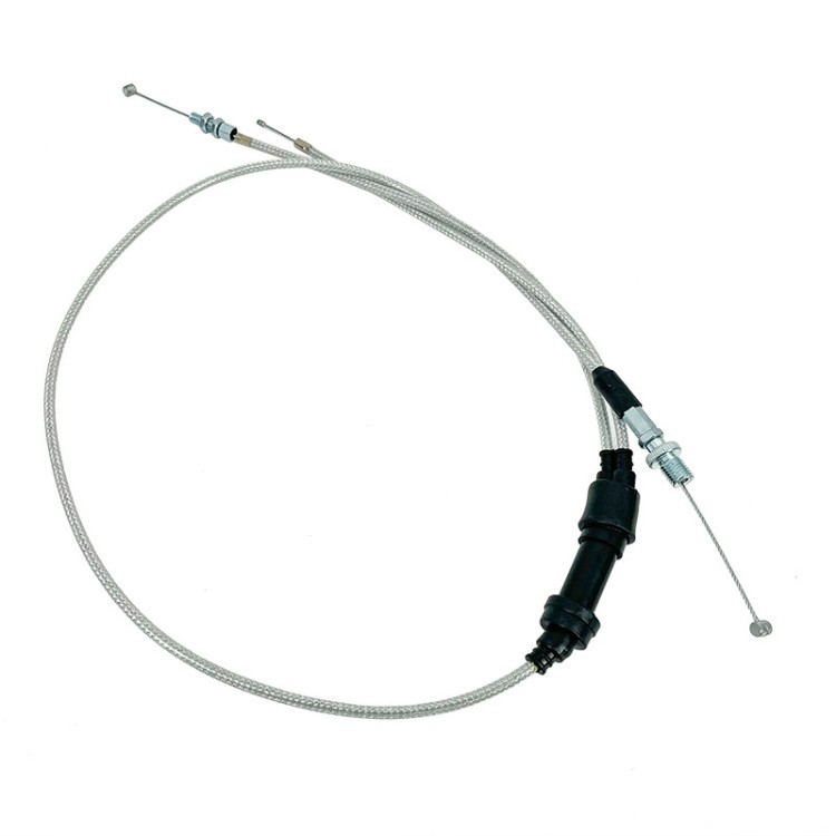 Off-road motorcycle modified accelerator pump carburetor with one-to-two Y-type dual throttle cable for 125-250cc