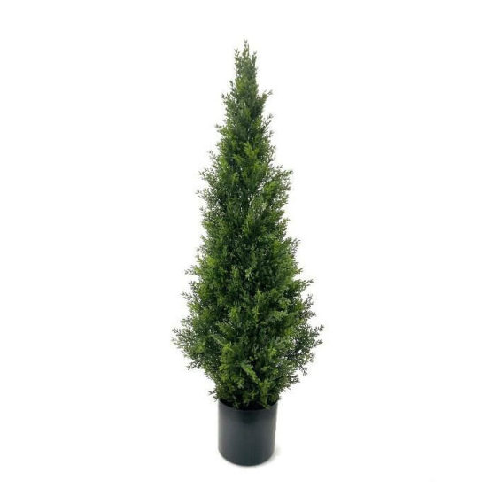 Amazon cross-border hotel floor decoration outdoor wedding ornaments fake pine cypress tree Christmas tree simulation cypress potted plant