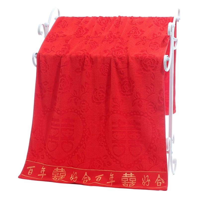 Набор из трех частей на 100 лет свадебное хлопковое банное полотенце свадебное банное полотенце мягкое Впитывающее Подарочное полотенце для рук оптом