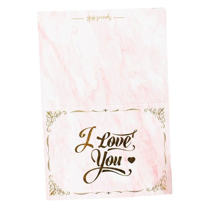 Бизнес простая позолота открытка Творческий любовник Рождественская выпечка цветочный магазин день рождения Спасибо благословение карты оптом