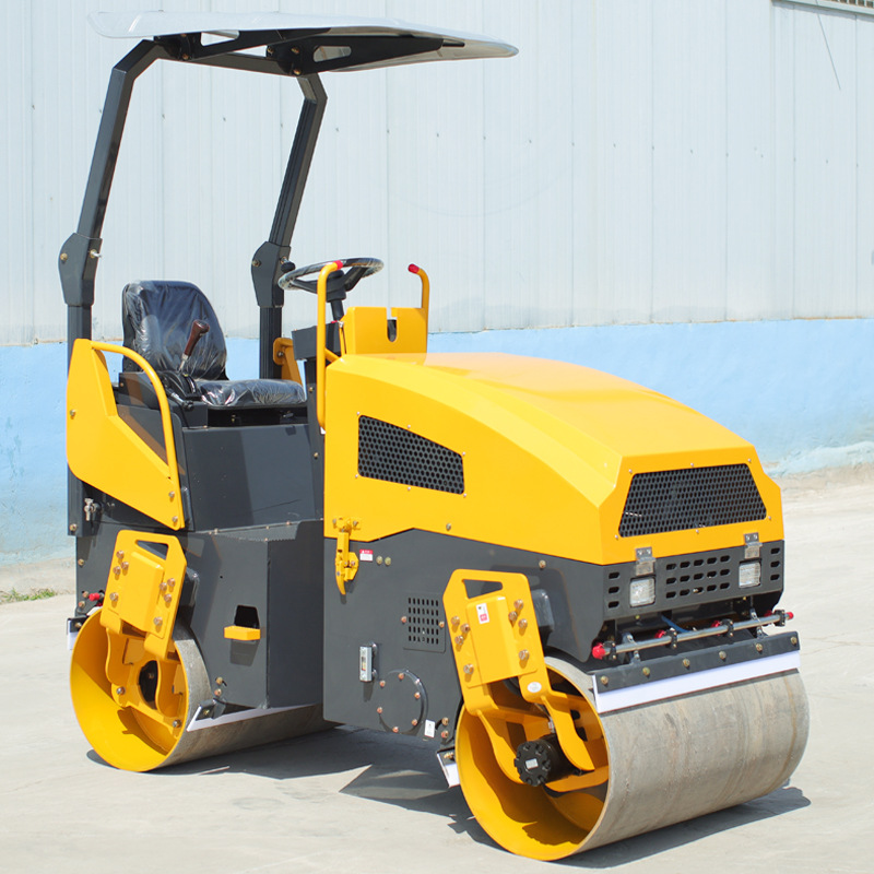 小型2吨压路机全液压座驾式3吨4吨6吨草坪路面沥青压实压土机