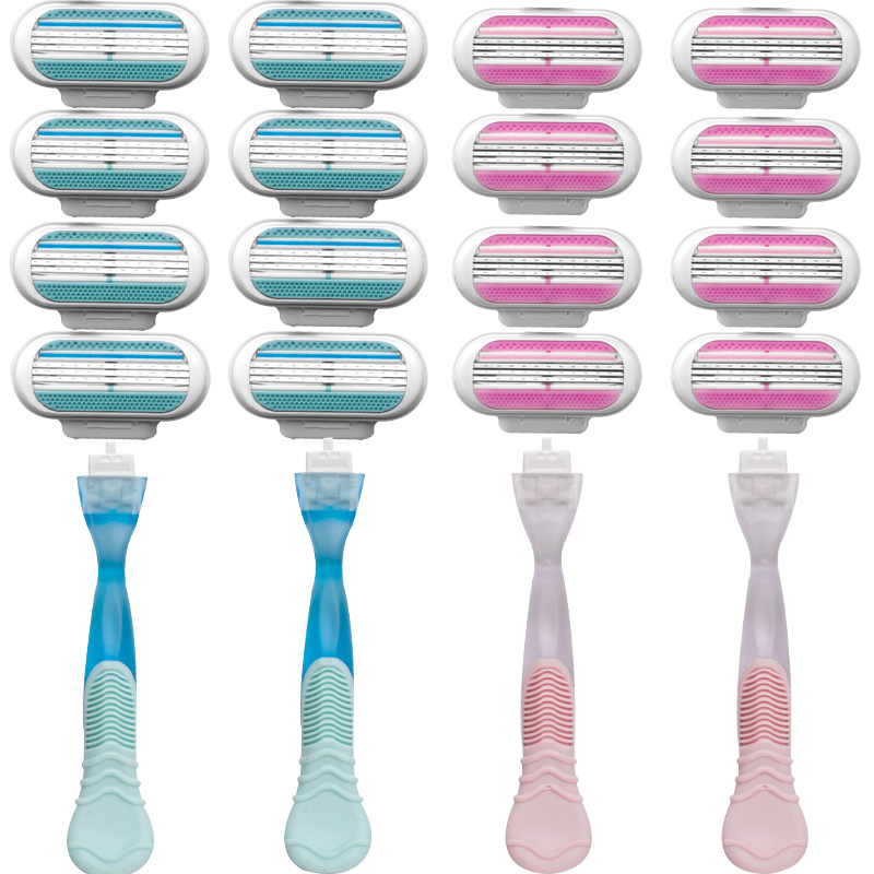 Women's manual shaving knife three-layer manual shaving knife shaving hair remover armpit hair leg hair source factory Venus