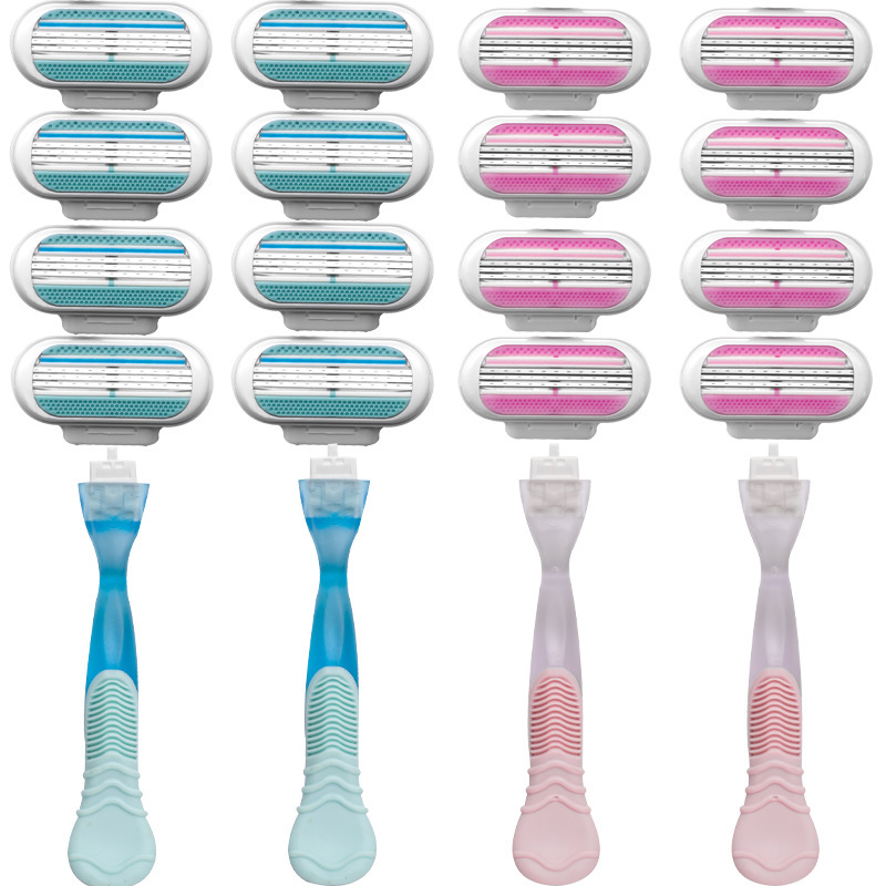 Women's manual shaving knife three-layer manual shaving knife shaving hair remover armpit hair leg hair source factory Venus