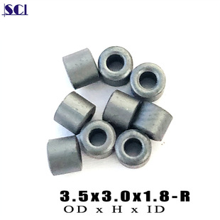 RH3.5x3.0x1.8-R Round Edge R Angle Small Size Noise Reduction Anti-interference Hollow EMI Nickel Zinc Small Magnetic Beads