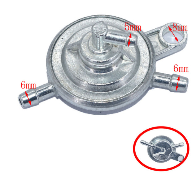 Accesorios de modificación de motocicleta interruptor scooter interruptor de aceite interruptor de tanque de combustible interruptor de circuito de aceite olla de aceite interruptor de Tanque de combustible auxiliar