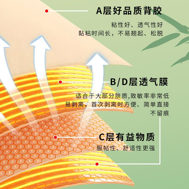 竹醋足贴跨境 生姜绿茶脚底贴批发 艾草贴厂家薰衣草二合一足贴|undefined