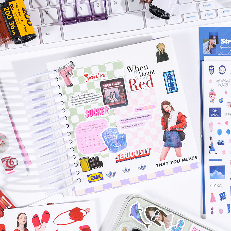 Nostálgico coleccionista diario pegatinas transfronterizas retro pegatinas de Niños Americanos creativo Goka Diario material pegatinas