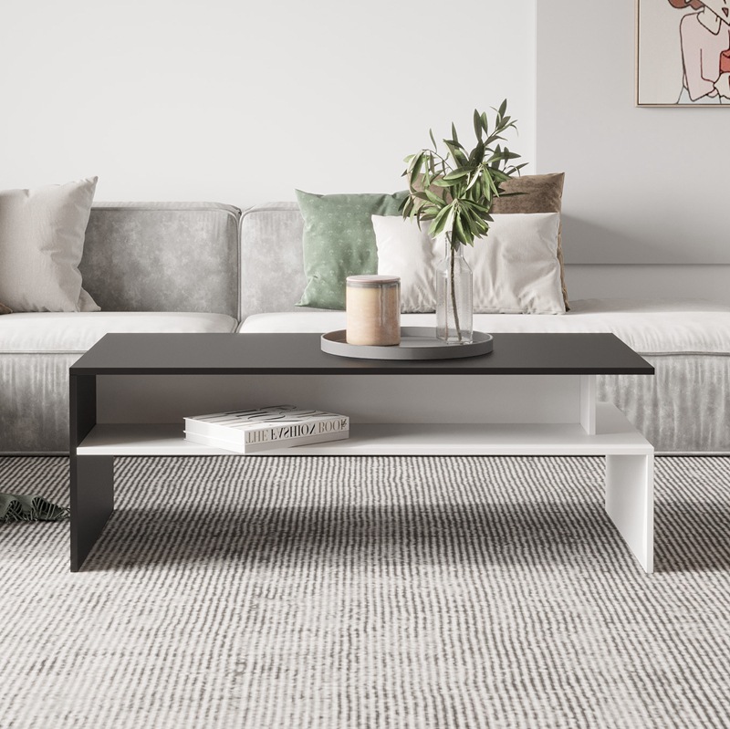 Simple pequeño apartamento sala de estar mesa de café moderno simple almacenamiento mesa de café SALA DE ALQUILER pequeño apartamento adecuado mesa de café
