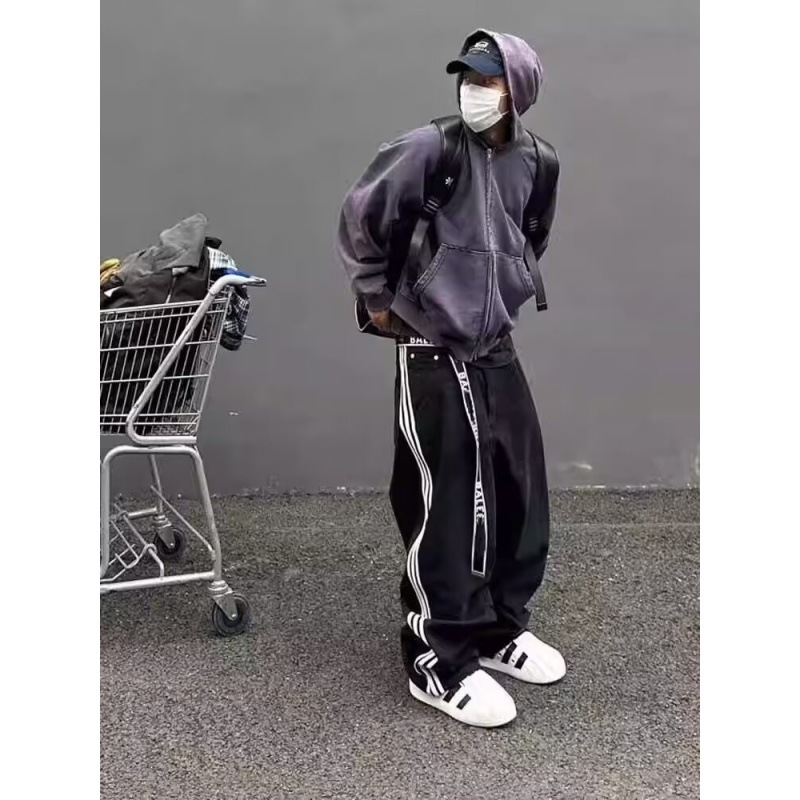 Balenciaga x Adidas Baggy Jeans Black