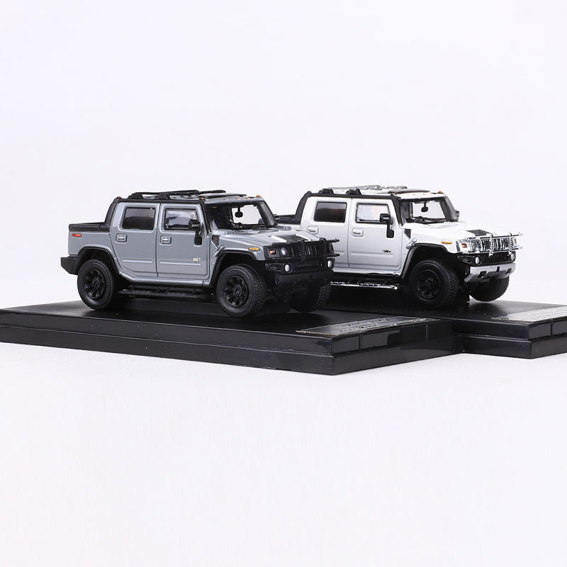 룰루 모델 1:64 험머 HUMMER H2 픽업 오프로드 차량 시뮬레이션 합금 자동차 모델 컬렉션