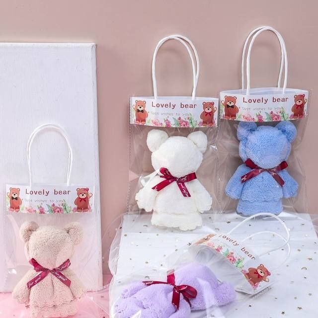 Souvenir Bear Towel, Hand Towel Gift, Customized Logo, Guest Bridesmaid Gift, Kindergarten Activity Opening Gift Souvenir Bear Towel, Hand Towel Gift, Customized Logo, Guest Bridesmaid Gift, Kindergarten Activity Opening Gift