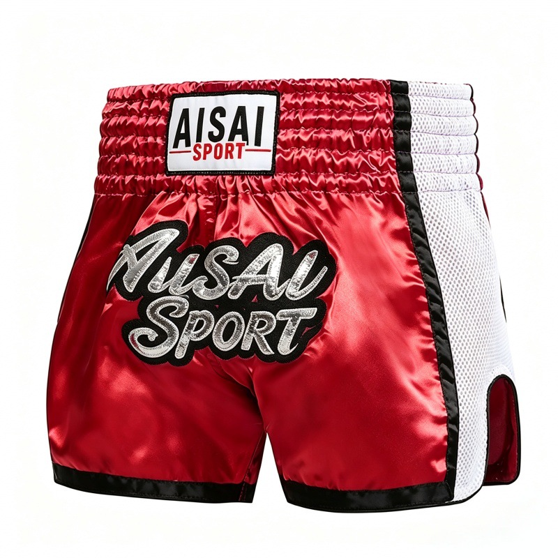 Boxing, Fighting, Muay Thai Training Combat Shorts, Sports Shorts, Quick-Dry, Breathable, MMA UFC Boxing Wear for Children and Adults