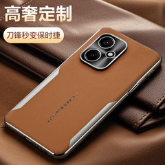 Honor 400 国内携帯電話ケース 400pro 外国保護カバー ハイエンド ライト 高級ブレード 電気メッキ プレーンレザー ライトに適しています。