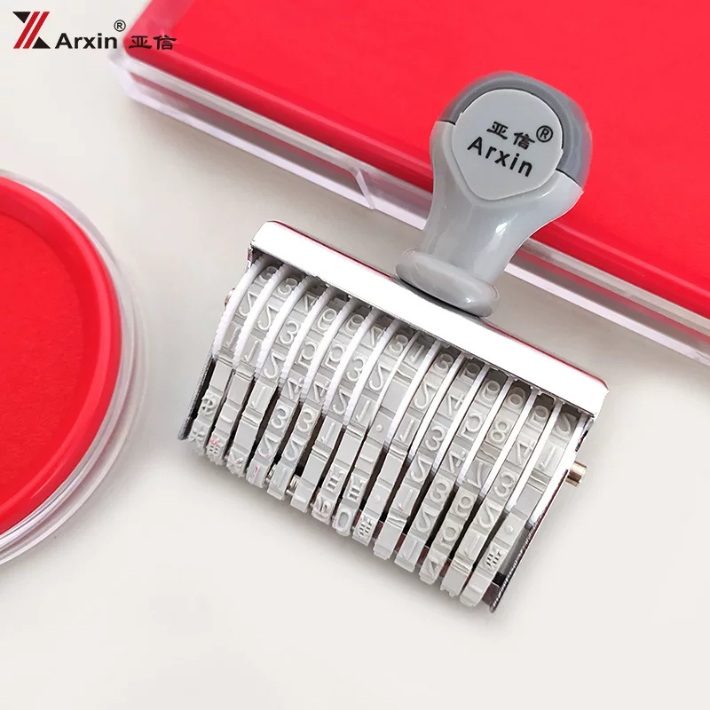 Азиатский Xin Digital Seal настроен на 21-битное мультит,function, 11-битное число 6-цифровой номер партии продукции