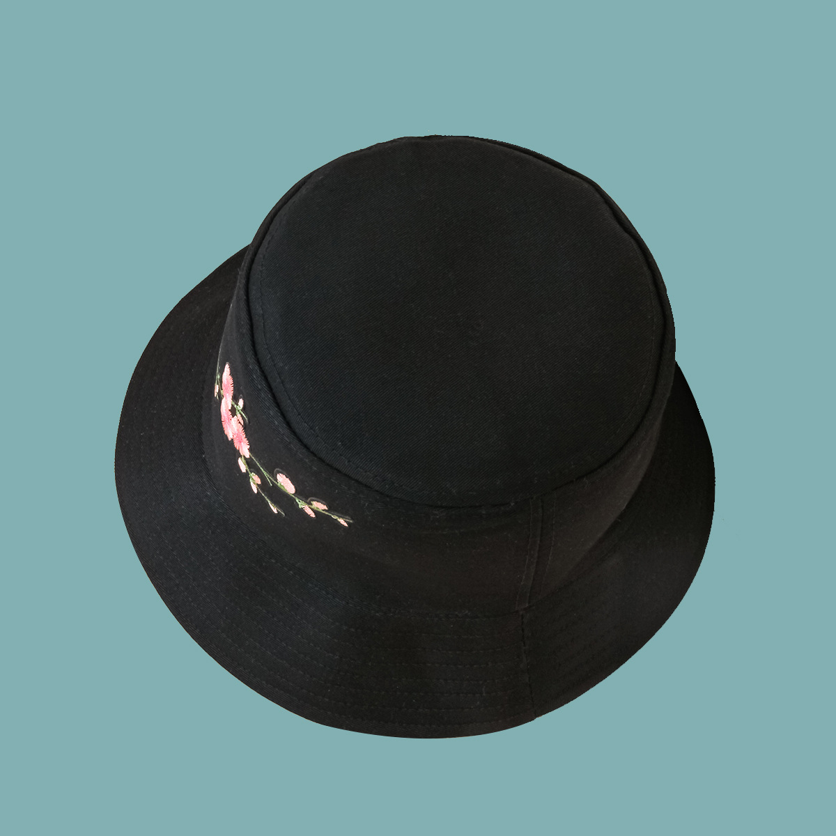 sombrero de pescador con bordado de ciruela casual de ala ancha de moda NSTQ54336