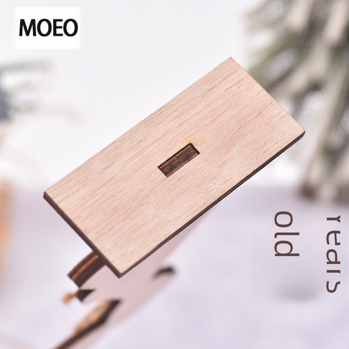 New Easter Wooden Craft Rabbit Figurine Easter Decor Rabbit Wood Craft Decorative Figurine