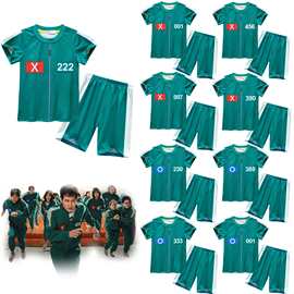 跨境影视游戏热款圆领短袖3D数码印花动漫厂家直售速干透气短袖款