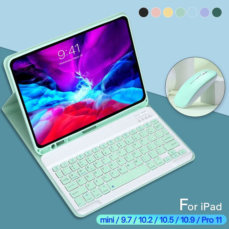 Suitable for Ipad10 Bluetooth Keyboard, Ipad11 Leather Case, Pro11 Protective Case, Air 11/9.7/10.2 Tablet Case