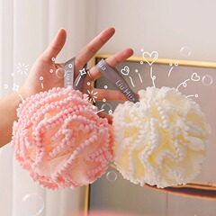 バスボール、女の子の入浴用バブルボール、高級超ソフト大人用入浴用かわいいバスフラワーボールフォーム