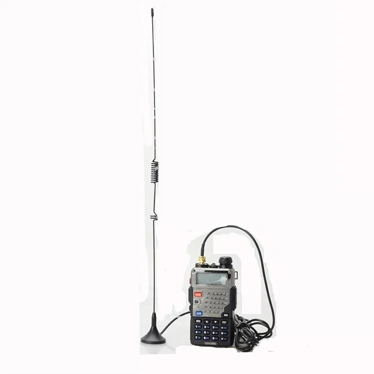 Antena de lechón UT-106UV 433MHz walkie-talkie Antena de lechón de doble segmento UV5R Antena de cable largo de 3M montada en el vehículo image 3