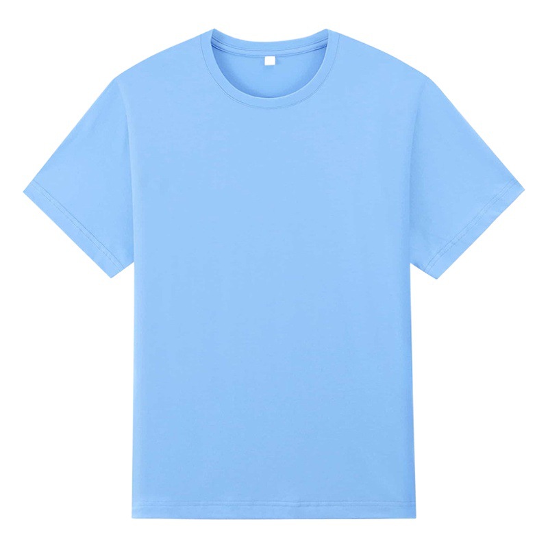 Nuo lana suave transpirable cuello redondo manga corta Camiseta ropa de trabajo Publicidad camisa algodón camiseta personalizada impresión de la insignia