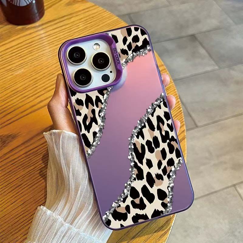 Color Silver Shell-Purple-Silver Flash Leopard ADJ