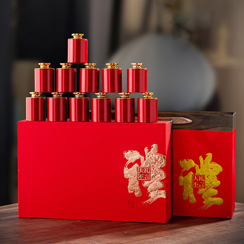 高档红茶大红袍小罐茶包装盒碧螺春西湖龙井茶叶礼盒空盒通用批发